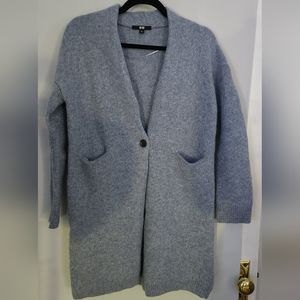 UNIQLO Wool overcoat - blue